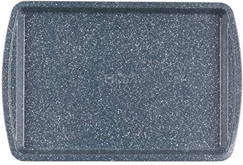 Russell Hobbs COMBO-6555 Nightfall Stone 38 cm Baking Tray, Set of 12 Non-Stick Oven Sheets, Carbon Steel Ovenware, PFOA-Free, Easy to Clean, Oven Safe Up To 220°C, Ideal for Biscuits, Cookies & Chips