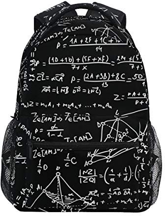 Rootti Rucksack Tasche Mathematische Formel Wanderrucksäcke Outdoor Schule Reisen Laptop Bookbag Daypack für Kinder Erwachsene Jungen Mädchen