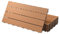 ECD Germany WPC Terrassenfliesen 60x30 cm/12 Stück=2m², Hellbraun, geriffelt, Holzoptik, Bodenbelag mit Klicksystem und Drainage, Terrassendielen Balkonfliesen, Klickfliesen für Terrasse Garten Balkon