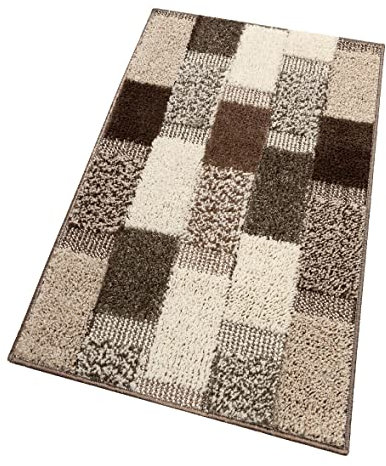 emmevi - Lila Modell - Saugfähig und Made in Italy rutschfeste Badematte für einzigartigen Komfort Hand- und maschinenwaschbar 60x120 cm Höhe 7 mm Braun