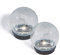 Esotec Solar Crackle Bruchglas Lichtkugeln Kristallzauber, Echtglas, 2er Set, Akku, LED Tischleuchte, Dekoleuchte, Leuchtkugel, Solarkugel, warmweiß, IP65, außen, outdoor, D=15cm, 102434