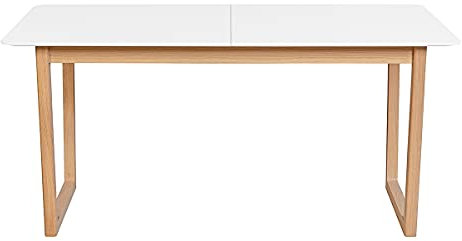 Miliboo Esstisch ausziehbar helles Holz und weiß L160-240 cm LAHO