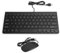 ROMACK Keyboard and Mouse Combo, Ultra-Thin USB Wired Gaming Keyboard Optical Mouse Mice Set, Mini Keyboard and Mouse Set for PC Laptop, Plug and Play (Black)