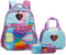 Schulrucksack Mädchen Meerjungfrau School Bag Rucksack Schule Kinder Kinderrucksack Kindergarten Schulranzen Kindergartenrucksack Mit Federmäppchen Brotdose Geeignet für Teenager Kleinkind Geschenke