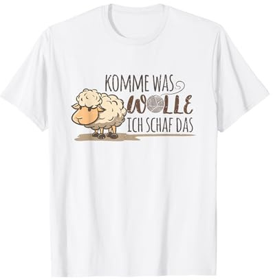 Komme was Wolle ich Schaf das Bauern Bauernhof Wollschafen T-Shirt