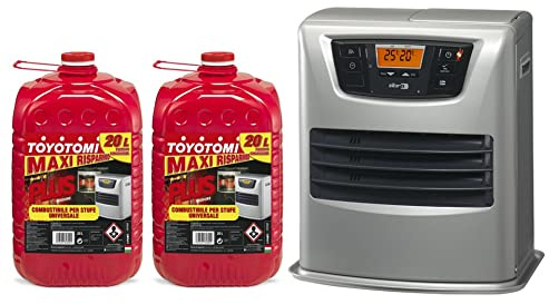 Combo [1 Stufa Zibro LC-135 + 2 Taniche 20L combustibile Toyotomi Plus]