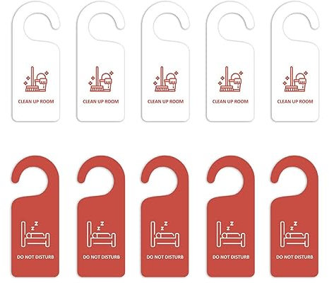 10 cartelli da appendere alla porta con scritta Do Not Disturb, per camera da letto, hotel, ufficio, casa, camera da letto
