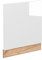 Vicco Frontblende Fame-Line, Weiß Hochglanz/Goldkraft Eiche, 60 cm ohne Arbeitsplatte