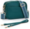 KALIDI Damen Umhängetasche, stylisch Veganem Leder Breiter Gurt Crossbody Schultertasch mit 2 abnehmbarem Schultergurt für tägliches Arbeiten, Einkaufen, Verabredungen, Reisen