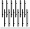 Bwintech 12 Pcs 300MM (192MM Hole Center) Matt Black Cabinet Pull Handles Kitchen T Bar Handles, Stainless Steel, Ideal for Cabinet, Drawer, Cupboard