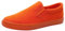 Jamron Hombre Color Sólido Slip On Zapatos de Lona Zapatillas Casual Sneakers Plimsolls Naranja SN0706142 EU44.5