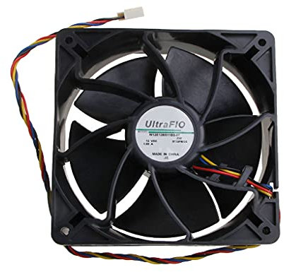 6000RPM 120mm 12cm PWM High Speed CFM Computer Cooling Fan W12E12BS11B5-07 120X120X38 For 12V 1.65A 4wire 4-Pin Ball Bearing 120mm Fan 12v Quiet Turbo Cooling Fan