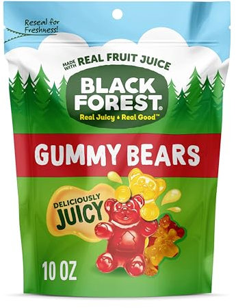 Black Forest Gummy Bears - Bolsa resellable, 10 onzas