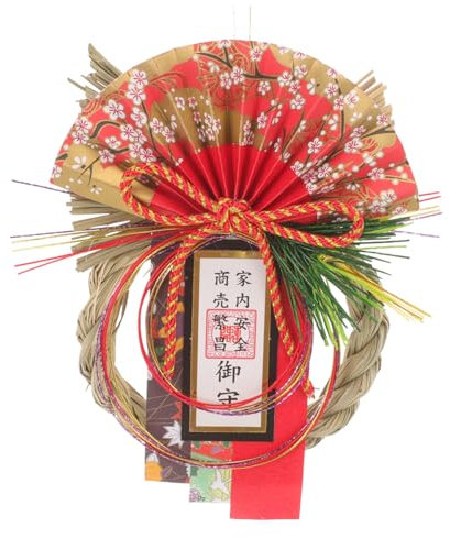 TOPBATHY Wreath pour Décoration De Porte Ornement De Nouvel an Pendentif De Festivité Artisanale pour Maison Et Restaurant