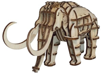 Öko 3D Holzpuzzle - Mammoth von Deluxebase DIY Holzmodell Bastelset für Jungen und Mädchen aus nachhaltigem Holz