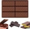 Silicone Chocolate Bar Moulds, 1PC 6 Cells Rectangle Diamond Shape - Non-Stick Reusable DIY Baking Molds and Wax Melt Moulds