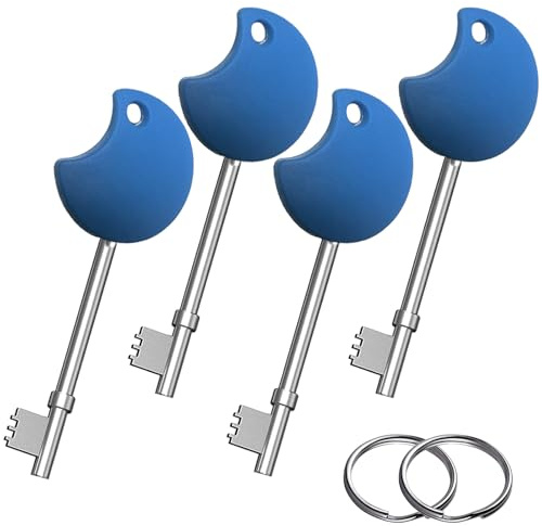 4Pcs Radar Keys for UK Disabled Toilet | made of Durable Zinc Alloy with Large Comfortable Plastic Handles.