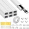 Cable Duct White Self-Adhesive, 40.3x1.5x0.9cm Wire Covers Wall, Hiding Wall Mount TV Powers Cords, Mini Single Cord Cable Duct, PVC Wire Hider Concealer, Cable Trunking Kit for Home Office