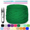 Zefphxs 290g T-Shirt Garn, Bändchengarn Polyester Rope zum Häkeln, T Shirt Garn, Textilgarn zum häkeln für körbe Teppiche, Heimdekoration, DIY-Kunsthandwerk (Grün)