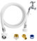 Wasserzulaufschlauch für Waschmaschine, Wasserschlauch für Waschmaschine, Anschluss von tragbaren Wassereinlassschläuchen und Versorgungsleitungen, langer PVC-Zulaufschlauch und Leitungen