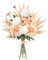 DEMIUKO Fiori Artificiali Champagne Dalia Fiori Finti Bouquet Peonia Seta Floreale Decorativi Bouquet Faux Fiori Margherita Piante Finti da Interno Decorazioni per Casa Sposa Tavolo Centrotavola Vaso