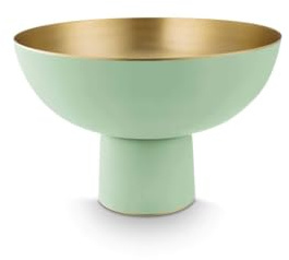 Pip Studio Hohe Schale Metall Matt Knallgrün 20cm