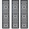 New Set of 3 Indoor/Outdoor Metal Wall Screens, Each Screen Features An Attractive Floral Design, Perfect FOR Living Room, Bathroom And Kitchen, Contemporary Wall Art - 4.5kg
