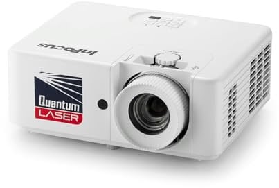 InFocus Nemesis II IN1028ST Beamer mit Kurzdistanzoptik, umweltfreundlicher Laserquelle & 5.000 Lumen