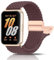 chinbersky Geflochten Armbänder Kompatibel mit Galaxy Fit 3 Armband, Magnet Verschluss Stoff Elastische Nylon Loop Ersatzarmband für Samsung Fit 3 SM-R390 Herren Damen