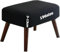 Housses de Tabourets de Bar de Pouf Élastique Housse Ottomane Couverture Tabouret Protection Repose-Pieds pour Chambre Rond Carré Rectangulaire Jacquard Lavable 3-13cm Hauteur Sur Mesure(Noir,50 x 50