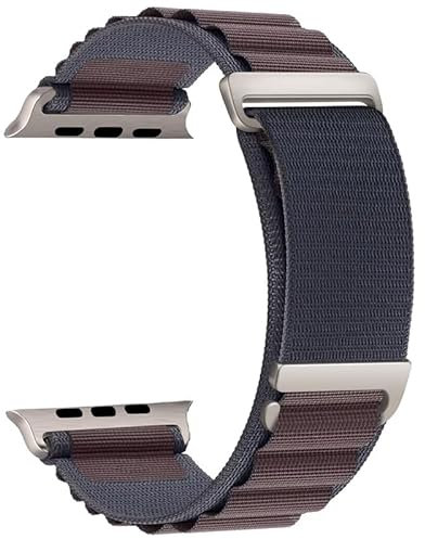 Bracelet Alpine Loop Compatible avec Apple Watch Ultra 49mm 46mm 45mm 44mm 42mm 41mm 40mm 38mm, Bracelet de remplacement Compatible avec iWatch (Indigo, 42mm/44mm/45mm/46mm/49mm)