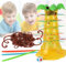 Multiplayer Board Game Monkey Drop Game Monkey Climbing Tree Early Education Toy For 2-4 Players Family Interactive Games