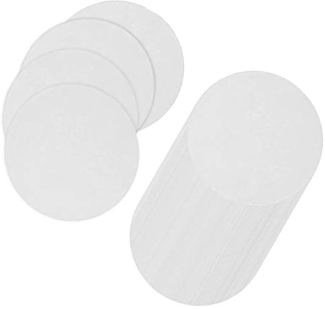 100 piezas de papel aislante redondo para horno de microondas, manta de fibra de cerámica para horno de fusión, resistente al calor, 2.75 pulgadas