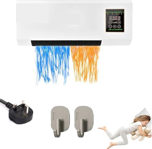 Climafy Air Conditioner, Upgraded Portable Air Conditioning Split Max, Mini Split AC/Heating System, 3500W Quiet Operation, With Remote Control for Home, Office (B)