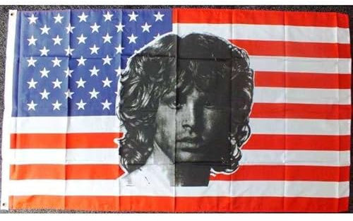 Hotrodspirit Flagge USA und Jim Morisson The Doors Flagge, 150 x 90 cm