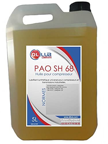 DLLUB - HUILE COMPRESSEUR SYNTHÉTIQUE PAO SH 68-5 litres