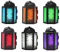Mini Farol marroquí de Metal pequeño de 4,5 Pulgadas, portavelas Decorativo para centros de Mesa, decoración Interior del hogar, Patio al Aire Libre, Bodas, Surtido, Juego de 6