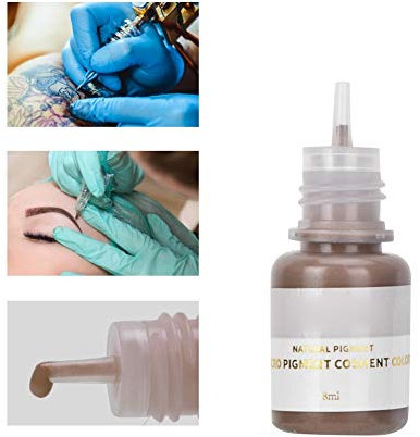 Flacon d'encre végétale naturelle pour sourcils, lèvres et tatouages semi-permanents à longue durée. Encres de tatouage.