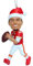 FOCO - Kansas City Chiefs 10,2 cm Elfenspieler Harz Weihnachtsbaum Ornament – Patrick Mahomes