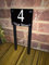 FREESTANDING MODERN HOUSE SIGN DOOR NUMBER ADDRESS PLAQUE GROUND STAKE LAWN SIGN