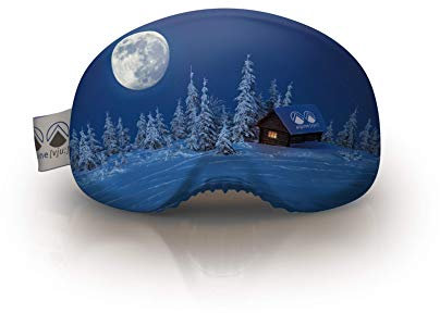 alpine [vju:] - Skibrillen Schutz | Goggle Schutz Cover | elastisch aus Mikrofaser | unisex (Hütte)