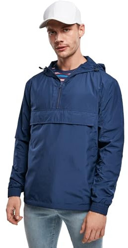 Urban Classics Herren Basic Pull Over Jacke, Dark Blue, S