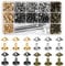 240 Sets Cone Rivets 9mm Size Double Cap Punk Cone Studs 4Colors Brass Rivet Kit with Setting Tools for Leather Craft/Bags/Jacket/Design Sample/Metal Pattern Decoration (Cone Rivet Cap 9mm)
