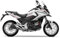 Aufkleber-Set kompatibel für Honda NC 750 X Arrow Style FS-NC750X (NWS) (Weiß)