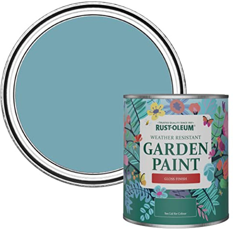Rust-Oleum Blue Mould-Resistant Garden Paint In Gloss Finish - Belgrave 750ml