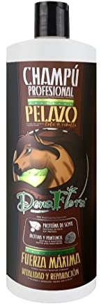 DONA FLORA – Pelazo Shampoo Fuerza Máxima 1000ml – Revitalisiert & Stärkt das Haar – Feuchtigkeit & Glanz für Alle Haartypen – Sulfatfrei – Für Spürbar Kraftvolles Haar