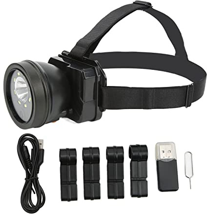 Pannlampa,Huvudmonterad Actionkamera 1080P HD Videokamera Led Pannlampa Vattentät Night Vision För Utomhuscamping Jakt, Löpning, Vandring, Fiske, Jogging
