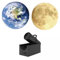 F Fityle 2X Erde Mond Projektionslampe, USB Projektor Licht, 3D Mond Erde Projektion Led Lampe, 2 In 1 Projektor Erde Mond Lampe, Kreative Atmosphäre Nachtlampe Stimmungslichter für Schlafzimmer