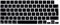 Cubre Teclado Español Compatible con MacBook Air 15 / Air 13 / Pro 14 / Pro 16 M4 M3 M2 (A3240 A3241 A3112 A3401 A3185 A3403 A3186 A3113 A3114 A2992 A2918 A2779 A2991 A2780 A2681 A2941 A2442) - Negro