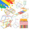 LoKori Pailles Brique de Construction, 700Pcs Construction Plastique Jeu De Construction Connecteur Paille, Bricolage Construction Châteaux pour Filles Garçon 3-12 Ans (400pcs)